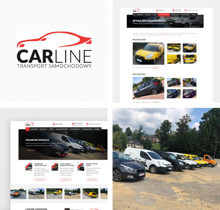 Strona firmowa dla firmy transportowej Carline