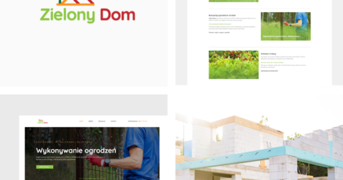 Strona internetowa dla firmy budowlanej Zielony Dom
