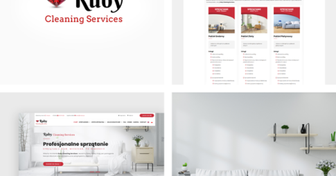 Responsywna strona sprzedażowa dla Ruby Cleaning Service firmy sprzątającej z Krakowa