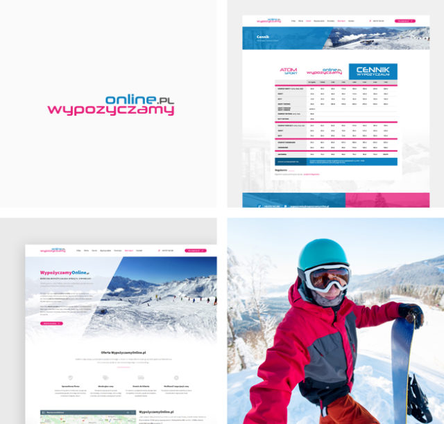 WypożyczamyOnline.pl – responsywna witryna mobilnej wypożyczalni sprzętu zimowego