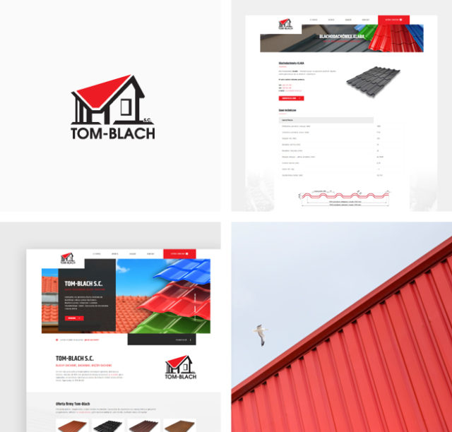 Responsywna strona internetowa dla firmy TOM-BLACH