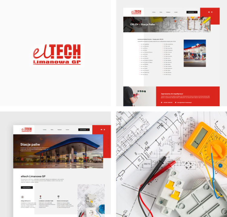 Responsywna witryna internetowa dla eltech Limanowa GP