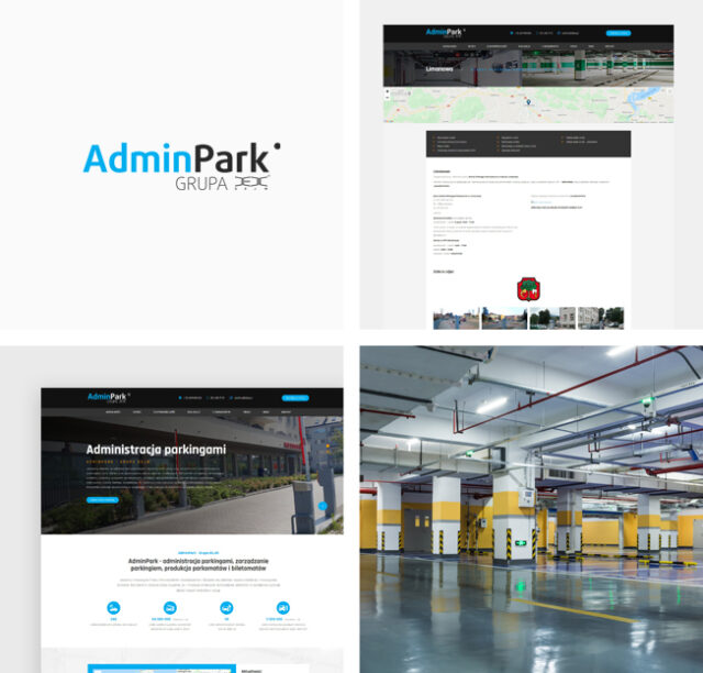 Strona internetowa dla marki Admin Park